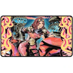 Ultra Pro: Magic the Gathering CCG - Aetherdrift Black Stitched Playmat Variant Art Chandra